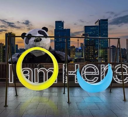 إضاءة LED ساحرة بناء آمن لمجموعة أرجوحة خارجية مقاومة للماء حديقة فناء كرسي